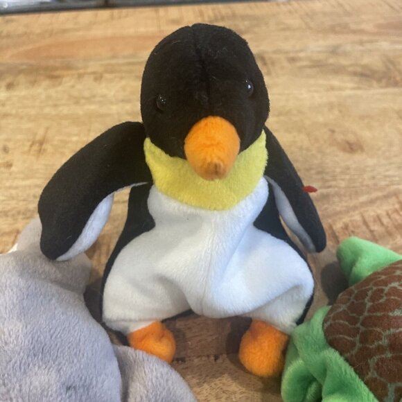 TY Beanie Babies Waddle Penguin Speedy Turtle Mel Koala Lot  Toy VTG  5" - Picture 4 of 12
